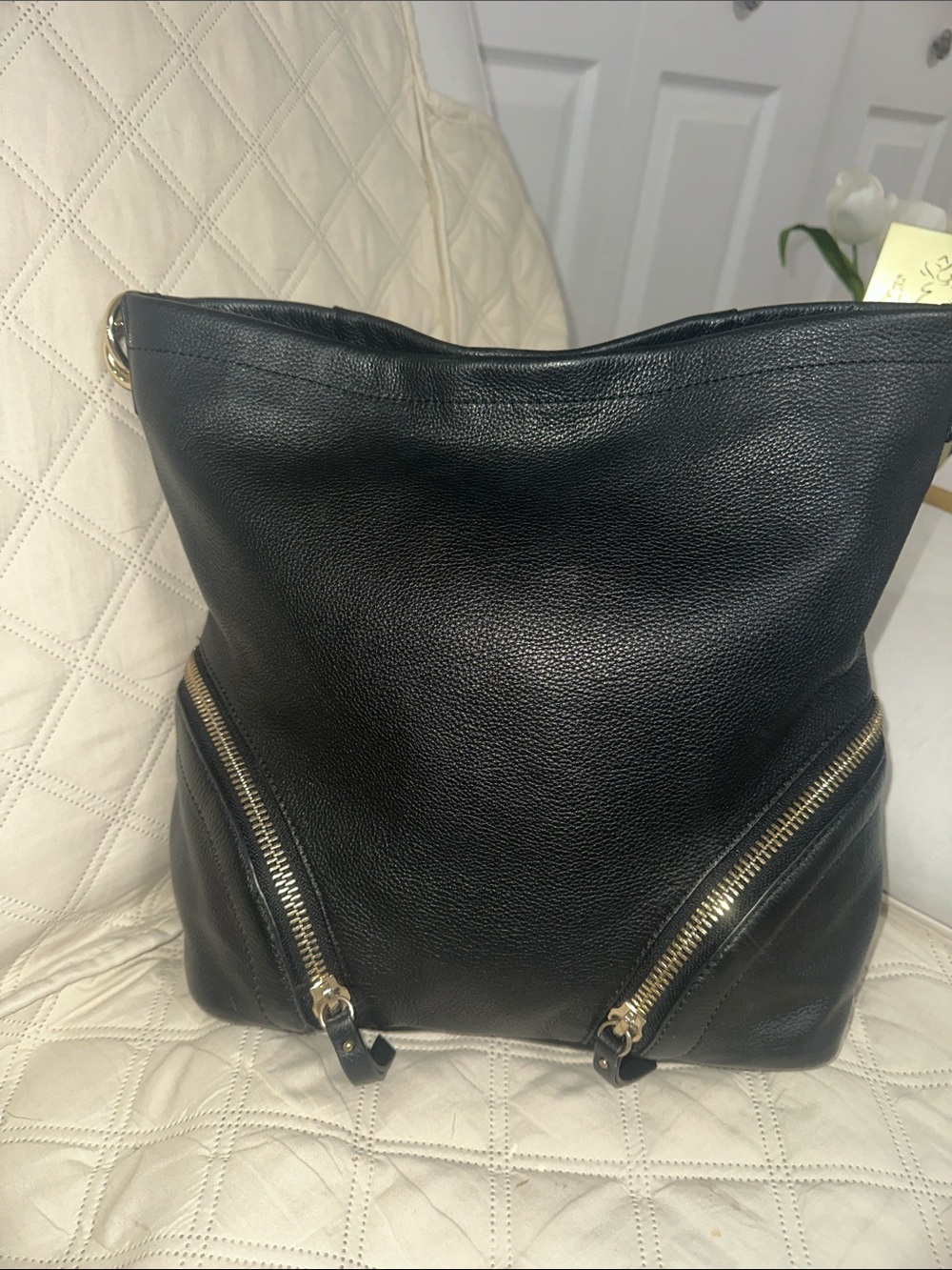 Vince Camuto KATJA pebbled leather hobo